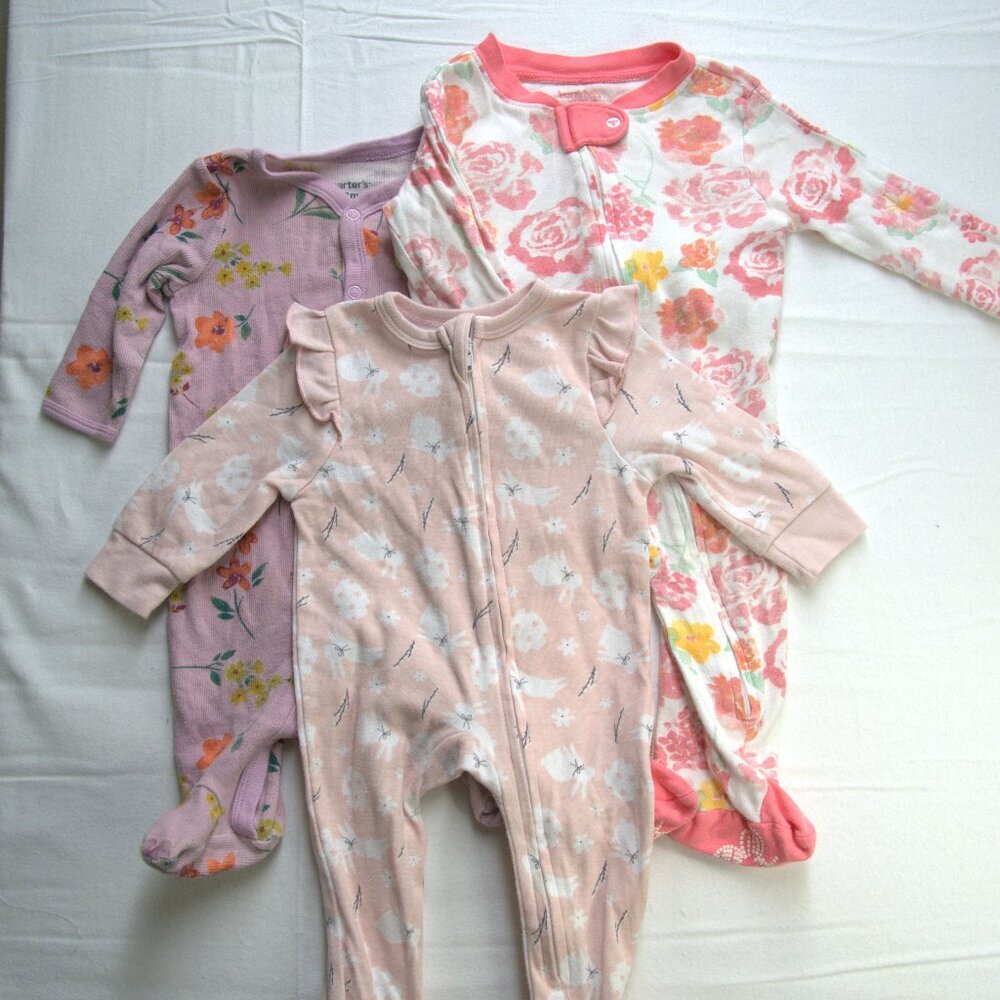 Lila & Jack, Carter's & Burt's Bees Onsies, Size 0-3 months-3 months, Baby Girl